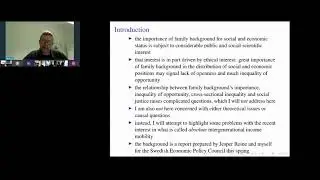 Markus J&auml;ntti: Trends in absolute intergenerational income mobility in Sweden