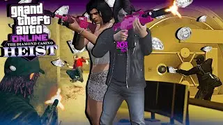 Two MORONS ROB THE DIAMOND CASINO in gta online...