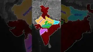 भारत के टॉप 10 सबसे ज्यादा अपराध वाले राज्य | Latest Crime Data 2025 #crime #mapanimation #india