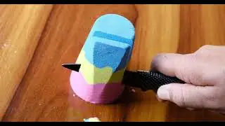 Sand Cutting ASMR / Fall Asleep Instantly [HD Satisfying Video ]