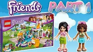 Build The Lego Friends Heartlake Summer Pool With Me! Part 1