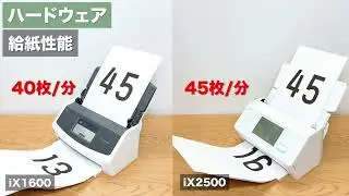 ScanSnap iX2500／iX1600 スピード比較