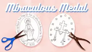 Miraculous Medal Catholic Craft Tutorial