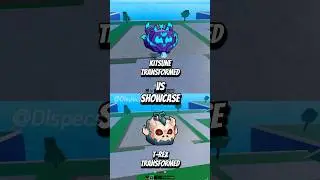 Kitsune Transformed vs T Rex Transformed #roblox #bloxfruits #bloxfruit #dispecs