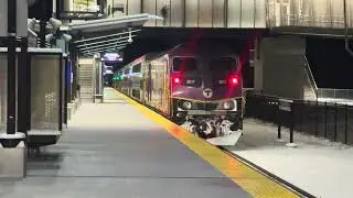 Railfaning at Night at East Taunton (MBTA Commuter Rail) December 2025