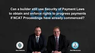 Can a builder use SOP Laws to enforce rights to progress payment if NCAT Proceedings have commenced?