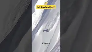 Helicopter🚁 Snowboarding🏂 - Avalanche 😳💀🙌