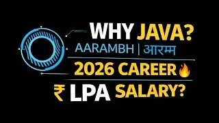 Why Java in 2026? | Java Full Stack Developer Roadmap | Career, Salary, Future 🔥| AARAMBH