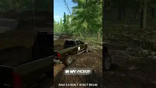 Выбираемся из грязевой ямы с помощью лебёдки! #fs25 #farmingsimulator25