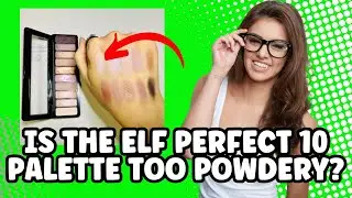 ELF Perfect 10 Eyeshadow Palette Nude Rose Gold Swatches