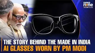 PM MODI TESTS SARVAM KAZE AI GLASSES AT AI IMPACT SUMMIT 2026 AT BHARAT MANDAPAM
