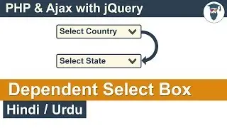 PHP Ajax Dependent Select Box Tutorial in Hindi / Urdu