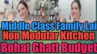 Non Modular kitchen|Kitchen Tour|Middle Class Family Lai Kitchen|Kitchen Organization Vedio|