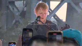 Ed Sheeran performs songs from new album at Brooklyn pop-up concert