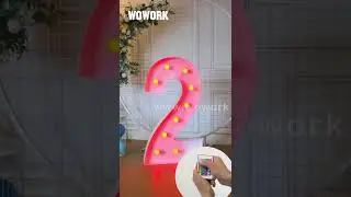 RGBW change different color marquee letters light | multi color interchangeable color letter light