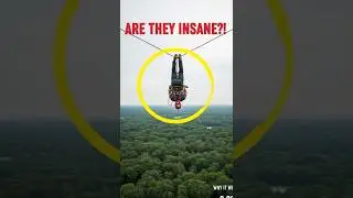 Acrobats or Linemen? The Most INSANE Skills You'll Ever See on a Power Line #shortsfeed