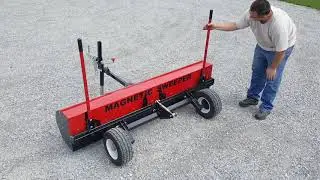 Product Tour   Major Features   Caiman Tow Behind Magnetic Sweeper by Bluestreak Equipment r