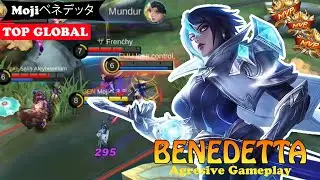 Agresive ofllaner ! Benedetta moonblade MVP [ Top Global Gameplay ] By Mojiベネデッタ - Mobile Legends