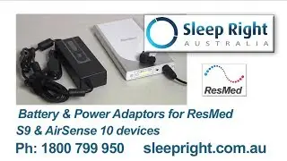ResMed Power Station II CPAP lithium battery & 12V converter for ResMed S9 and AirSense 10