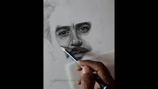 Face Drawing | hyper realistic sketch | Tony Stark