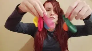 Running Plays With Balloons (ASMR Blowing, Hitting, Rubbing, Popping, No Talking)