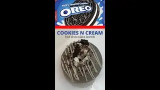 Cookies &lsquo;n Cream hot chocolate bomb #shorts