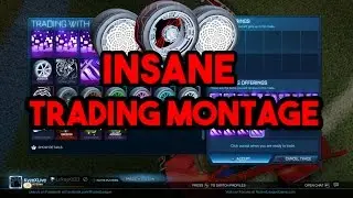 INSANE RICH TRADING MONTAGE! (ROCKET LEAGUE)