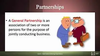 Rowlett Real Estate School - Rules Regarding Partnerships and General Partnerships - FL Real Estate