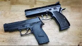 Shooting some 45s- Sig P220 and CZ97B