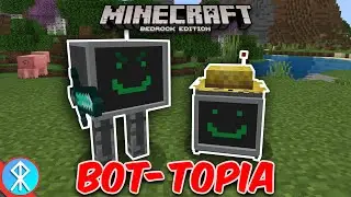 Minecraft BOT-TOPIA Addon (Bedrock/MCPE/Xbox)