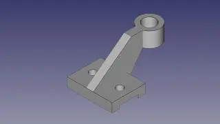 Create BEARING SUPPORT 3 model using FreeCAD software. ● Assignment No: FCAD/2/AO6 ● MAKAUT syllabus