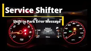 Service Shifter error in a 2015 Dodge Charger
