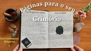 ✅DIY:INSTRUMENTOS MÁGICOS VÍDEO 3 Livro das Sombras e Caldeirão
