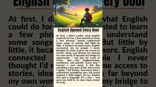 English Opened Every Door 🚪✅ #shorts #english #learnenglish #languagelearning #motivation