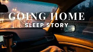 Cozy Rainy Car Ride Home 🌧️ Sleep Story for Grown Ups (Rain on Car + Wipers)