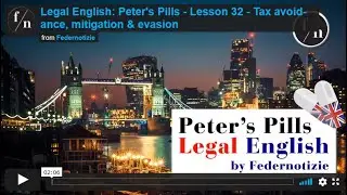 Legal English: Peter's Pills - Lesson 32 