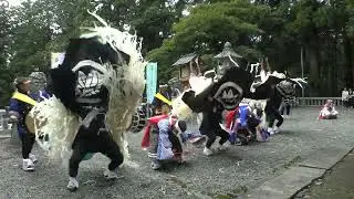 令和6年　六神石神社例祭　青笹町しし踊