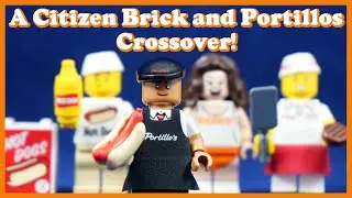 A Perfect Lego Minifigure for Portillo's Fans! (Custom Lego Citizen Brick Review)