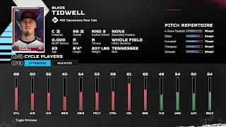 【MLBTheShow25Stats/メジャーリーグ選手能力】Giants3A 50 Blade Tidwell SF3A ブレイド・ティドウェル選手
