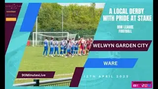 Match highlights of the local derby between Welwyn Garden City FC and Ware FC