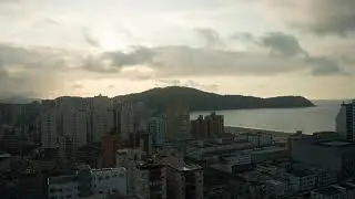 Evening City by the Sea