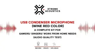 XTREME ACOUSTICS USB Condenser Microphone Kit (RED)