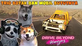 TRIO BOTAK MELAKUKAN PERJALANAN DENGAN MOBIL BUTUT! - Drive Beyond Horizons #1