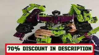 A must-have product! 6 IN 1 NBK 42CM Devastator Toy Transformation KO Robot Car combination Action