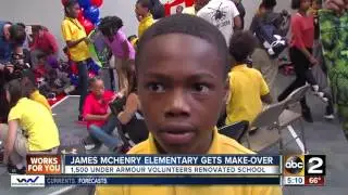 James McHenry Elementary School gets a makeover courtesy of Under Armour