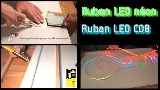 Comment fabriquer un tableau pour ruban LED n&eacute;on. Installer une bande LED sur une plaque PVC.
