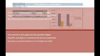 Event Budget Plan