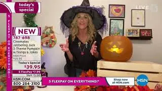 Cinemates Jabbering Jack 3Theme Animated Pumpkin with So...