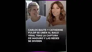 Carlos Baute y Catherine  Fulop se unen al baile viral tras la captura de Maduro. #shorts #venezuela