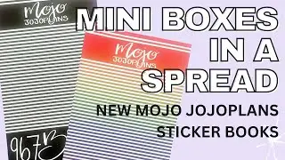 Mini Stickers In A Classic Spread | New Mojo Jojoplans Sticker Books | Mini Boxes Sticker Books